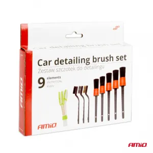 Щетки для чистки автомобиля, набор из 8 шт., Detailing brush Amio 03099