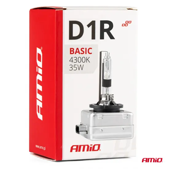 Ксеноновая лампа HiD D1R Xenon HiD, 4300K, 35Вт, 12В, Amio Basic 02945