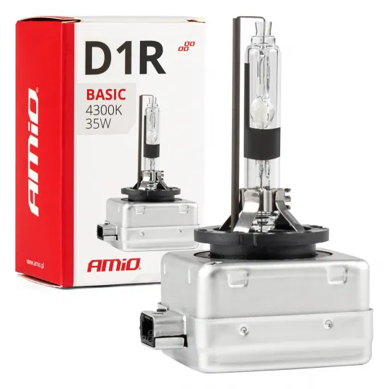 Ксеноновая лампа HiD D1R Xenon HiD, 4300K, 35Вт, 12В, Amio Basic 02945