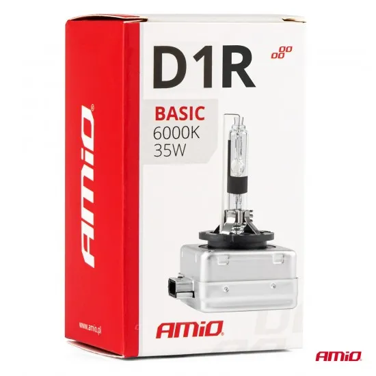 Ксеноновая лампа D1R Xenon HID, 6000K, 35Вт, 12В, Amio Basic 02946