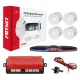 Датчики парковки, 22мм, 12В, MAX LED, комплект, Amio 02289, белый