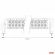 LED darba lukturis 60 cm, 9-36V, 120W, 6000-6500K, 12000lm, IP67, Amio AWL24, 02438