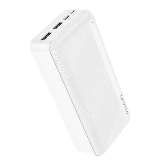 Аккумулятор Power Bank 30000мАч, 2хUSB, 5В, 2.1А, Borofone BJ27B, белый