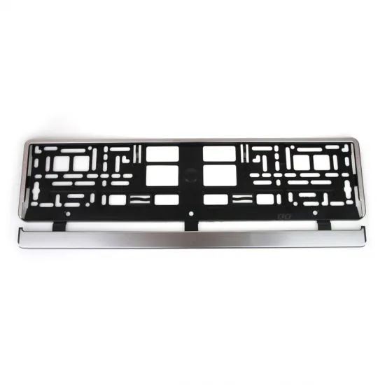 Рамка номерного знака Утал 01646, серебристая Silver brush