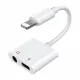 Audio adapteris 3,5 mm, Joyroom S-Y104, balts, 6956116718978