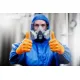 Нитриловые перчатки GoGrip оранжевые размер XL, 50 шт, без пудры, Mercator Medical Nitrile MER20337, 8859185203377