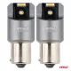 Светодиодная автомобильная лампа Amio PY21W 2x1860 SMD, 12 В / 24 В, янтарная, серия AMIO LED CANBUS PRO 03594
