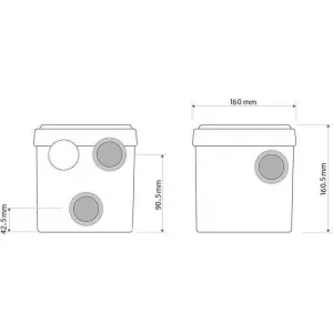 Санитарный насос для душа и раковины, 250W