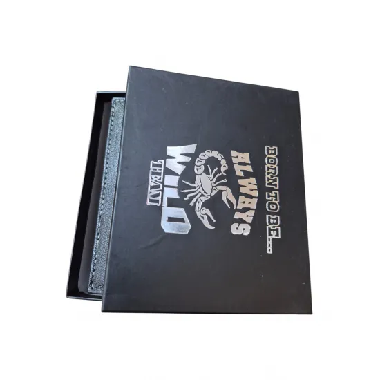 Vīriešu naudas maks, āda, RFID, Always Wild  N4-BC Black