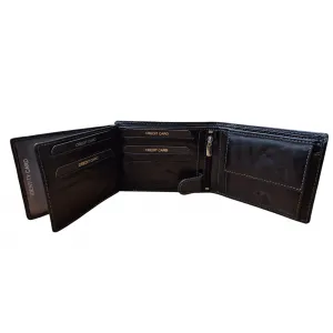 Vīriešu naudas maks, āda, RFID, Always Wild  N992-BC Black