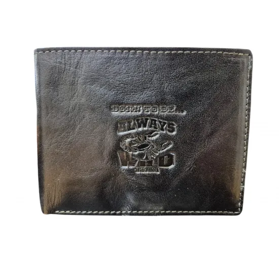 Vīriešu naudas maks, āda, RFID, Always Wild  N992-BC Black