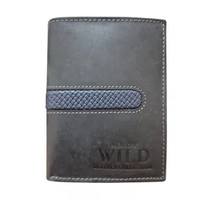 Vīriešu naudas maks, āda, Always Wild N4-MHDU Black