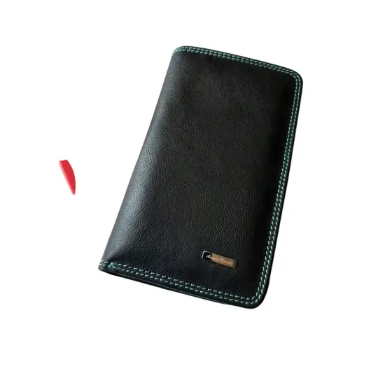 Кошелек женский, кожа, Angela Moretti W36 Black, черный