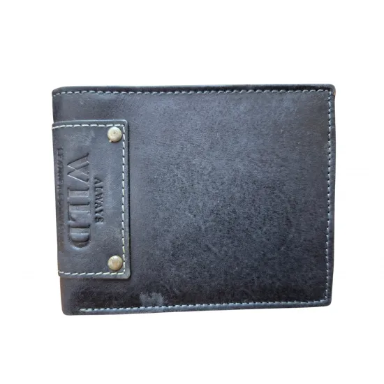 Ādas vīriešu maks Always Wild N992-MHU-NIT Black