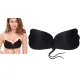 Push-up silikona krūšturis bez lencītēm 70C, Melns, BQ35C