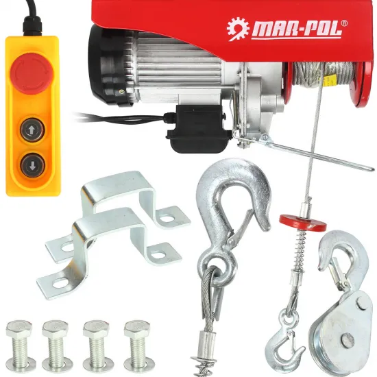 Elektriskais telferis, vinča ar pulti 500 / 999KG, 1300W, 230V, YT-500/999, M80793