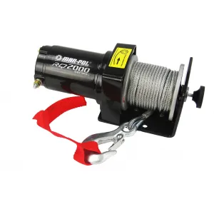 Akumulatora vinča 12V, 970W, 970 kg / 2000LBS ar tērauda trosi 15m, M80760