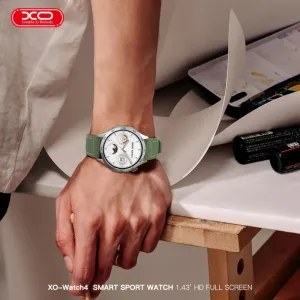 Viedpulkstenis XO Watch4 AMOLED 1.43" Bluetooth zvani IP68 (MELNA)