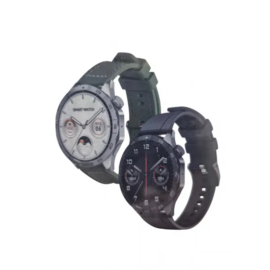 Viedpulkstenis XO Watch4 AMOLED 1.43" Bluetooth zvani IP68 (MELNA)
