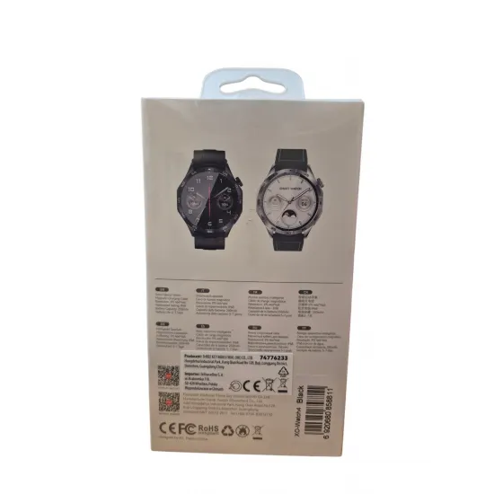Смарт-часы XO Watch4 AMOLED 1.43" Bluetooth Call IP68 (ЧЁРНЫЁ)