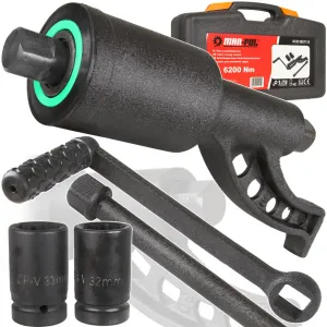 Riteņu atslēga, spēka multiplikators 1”, 6200Nm M57115