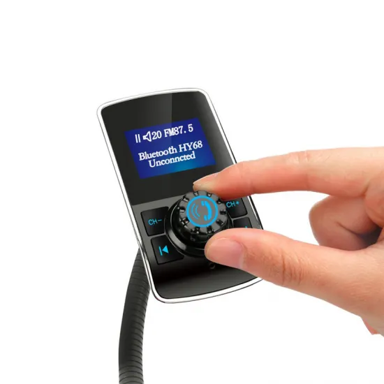 Automašīnas FM modulators, Bluetooth, AUX, 2 x USB, microSD, 12-24V, K416G