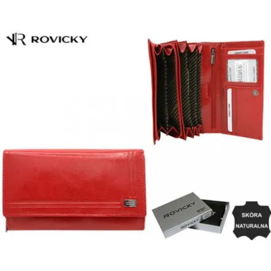Кошелек женский кожаный Rovicky CPR-001-ASL Красный