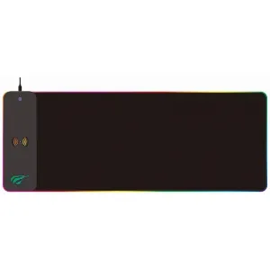 Игровой коврик для мыши с беспроводной зарядкой, 10 Вт, RGB, Gaming Mousepad RGB Havit MP907
