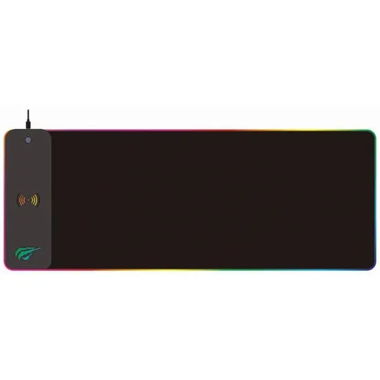 Spēļu peles paklājs ar bezvadu uzlādi, 10W, RGB, Gaming Mousepad RGB Havit MP907