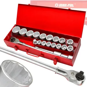 Tirkšķatslēga ar muciņām 3/4”, 19 - 50mm, komplekts 21 gab., M58250