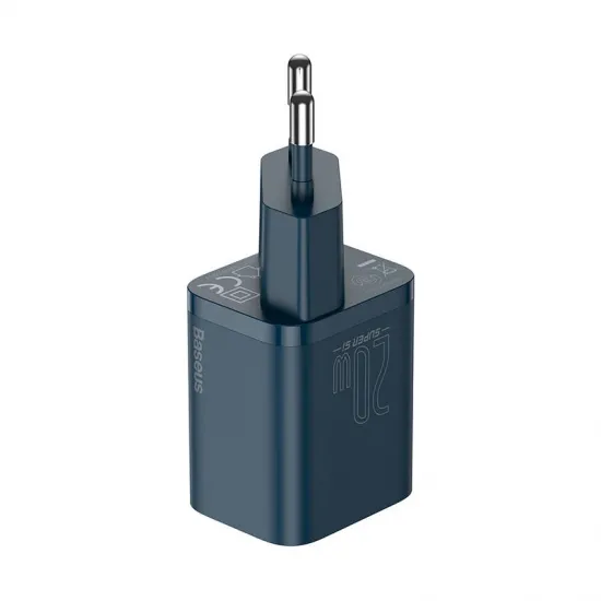 Адаптер быстрой зарядки Baseus 20 Вт, синий, Baseus Super Si Quick Charger 1C, CCSUP-B03, 6953156230019