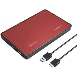 Корпус жесткого диска ORICO 2,5'' HDD / SSD, 6 Гбит/с, USB 3.0, ORICO-2588UH3-V1-RD-BP, 6936761868747
