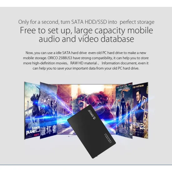 Orico 2,5'' HDD / SSD diska korpuss, 6 Gbps, USB 3.0, Orico-2588US3-V1-RD-BP, 6936761868747