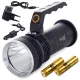 Фонарь с аккумулятором, LED, 300м, 2 x 18650, BL-W001, 08265