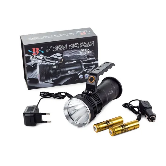 Фонарь с аккумулятором, LED, 300м, 2 x 18650, BL-W001, 08265