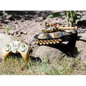 Радиоуправляемый танк, 43см, Big War Tank 9995, песочный цвет, KX8714_2