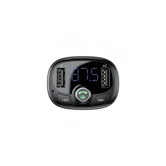 Автомобильный FM-модулятор 12-24 В, 3,4 А, Bluetooth, USB microSD, Baseus CCALL-TM0A