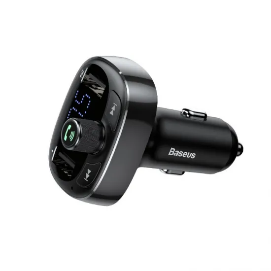 Автомобильный FM-модулятор 12-24 В, 3,4 А, Bluetooth, USB microSD, Baseus CCALL-TM0A