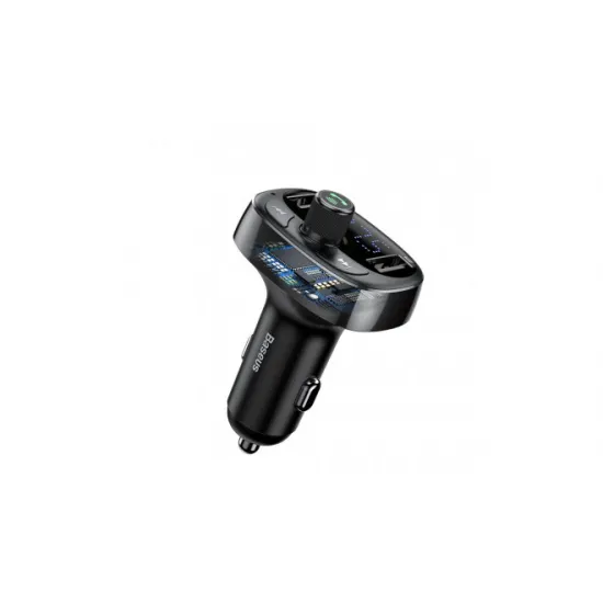 Автомобильный FM-модулятор 12-24 В, 3,4 А, Bluetooth, USB microSD, Baseus CCALL-TM0A