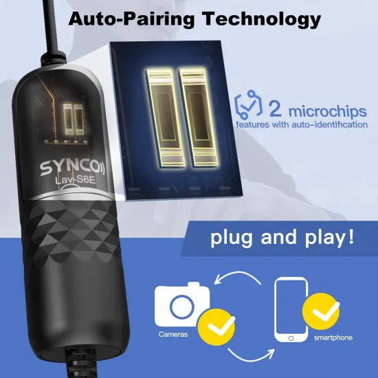 Микрофон Lavalier microphone Synco LAV-S6E, 3,5 мм