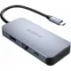 Адаптер ORICO USB-C 6 в 1 HDMI 4K, 3x USB 3.0, RJ45, USB-C PD 100 Вт ORICO USB-C 6 в 1 MC-U602P-GY-BP