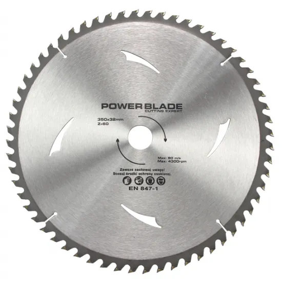 Отрезной диск по дереву 350мм x 32, 60T POWER BLADE M09073