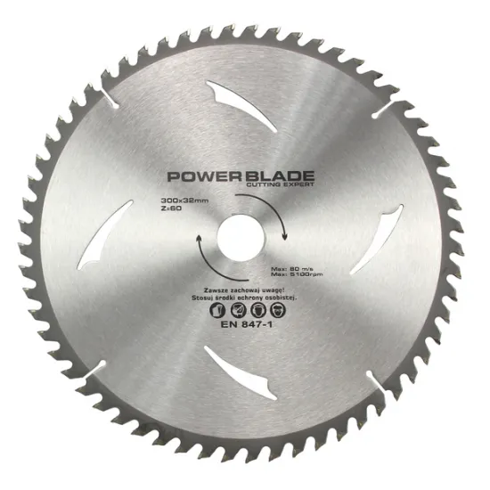 Пильный диск по дереву 300мм x 32, 60T POWER BLADE M09071