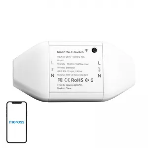 Viedais slēdzis WiFi, smart switch Meross MSS710HK, 680306683017