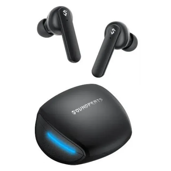 Soundpeats TWS spēļu bezvadu bluetooth austiņas, 5.0, IPX4, 500 mAh, Soundpeats Gamer No.1, melnas