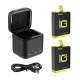 Telesin Зарядное устройство для GoPro Hero 9/Hero 10, 2 аккумулятора, 3 слота, Telesin GP-BNC-901-B