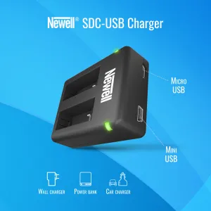 Lādētājs Gopro 9, 10, divu kanālu, Newell SDC-USB for AHDBT-901