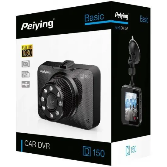 DVR видеорегистратор 2.4'', 1080p, Peiying Basic D150, PY-DVR005