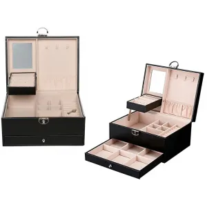 Шкатулка для хранения украшений, бижутерия, белый, 01784