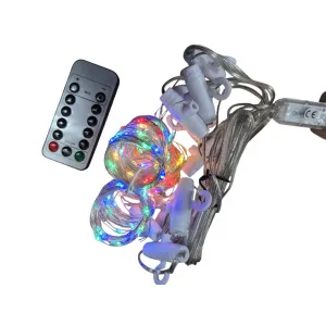 Светодиодная гирлянда, шторы с пультом, 3 х 3м, RGB, 300LED, разноцветные, KX5242_2